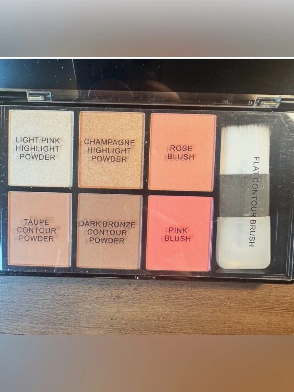 Profusion Cosmetics 6-Shade Contour & Blush Palette With Contour Brush NEW
